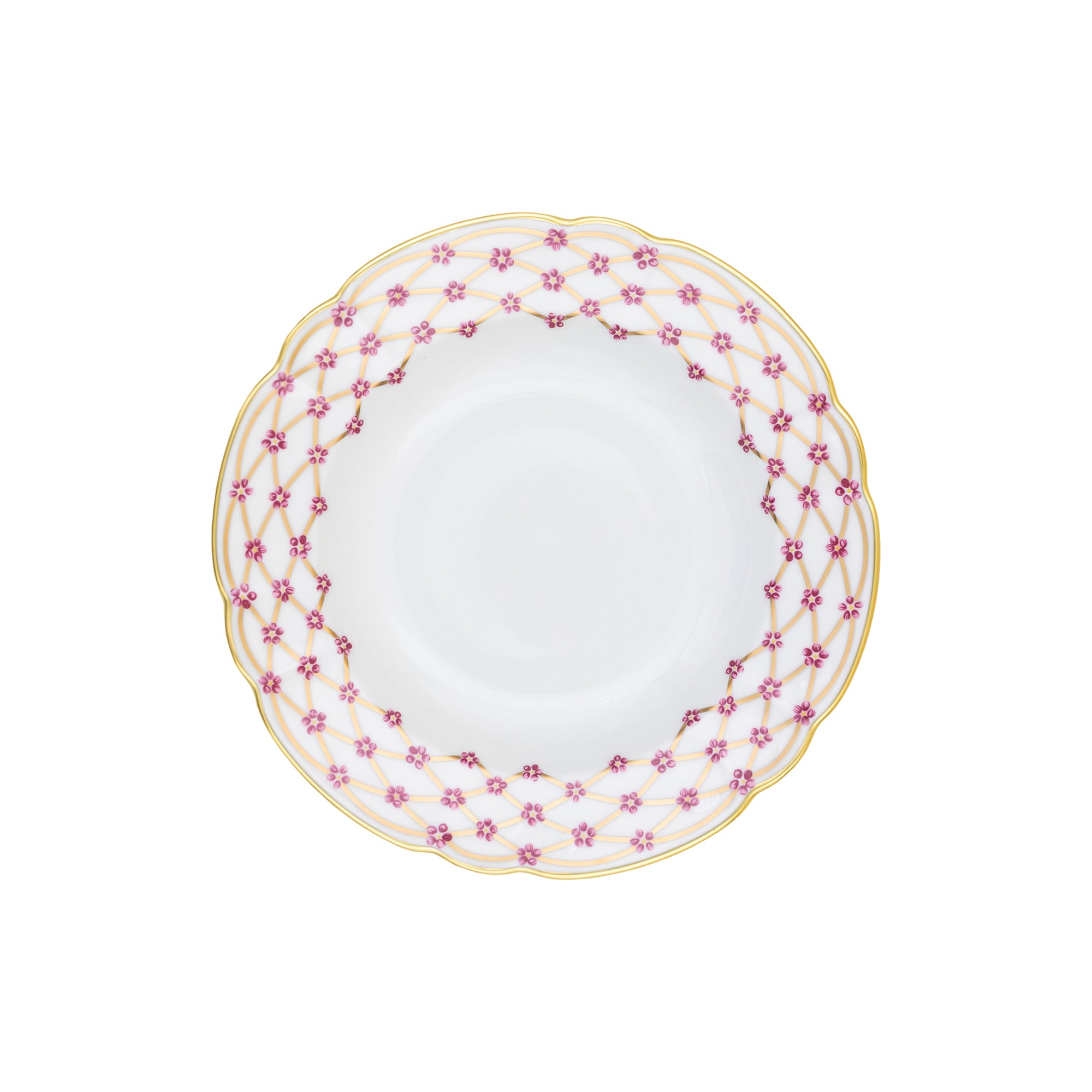 Assiette creuse Elisabeth en porcelaine - Or
