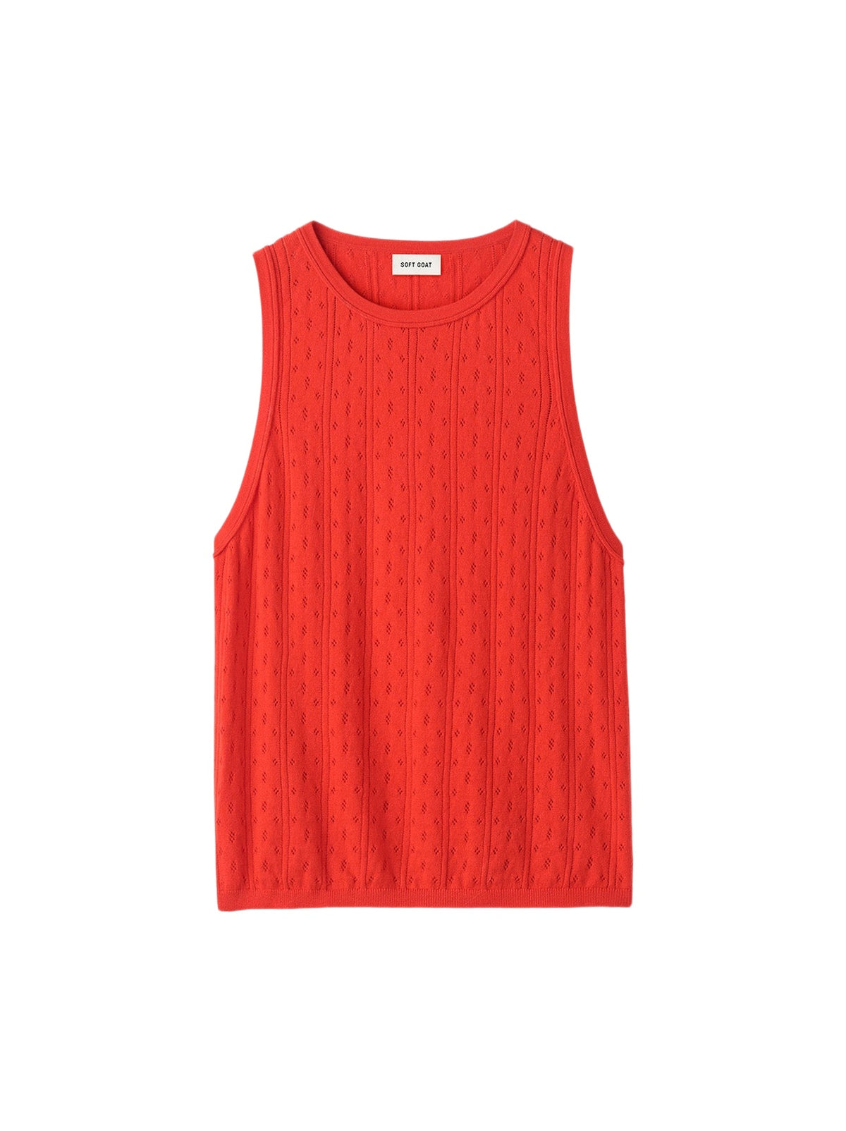 Cashmere-blend tank top - Red