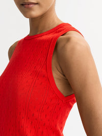 Cashmere-blend tank top - Red