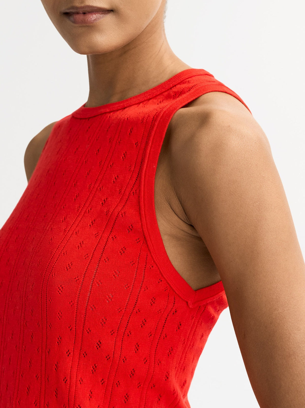 Cashmere-blend tank top - Red