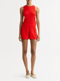 Cashmere-blend tank top - Red