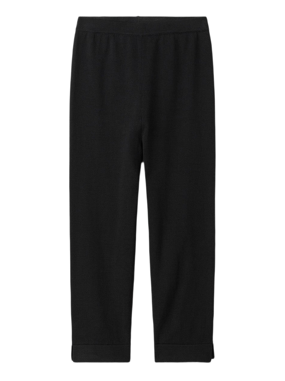 Pantalon capri en soie mélangé - Noir