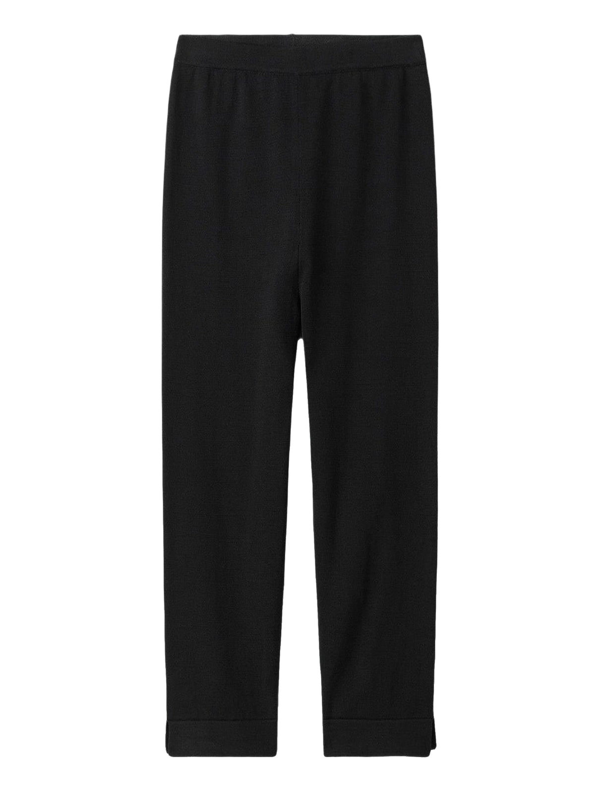 Pantalon capri en soie mélangé - Noir