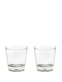 Set of 2 Tema e Variazioni glasses n°137 - Black & White