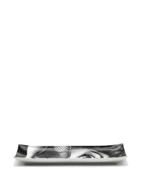 Tema e Variazioni tray no. 154 in porcelain - Black & White