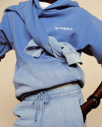 Serif Logo Sweatpant - Dip Dye Blue & White