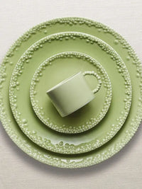 Bol Haas Mojave en porcelaine - Vert & Or