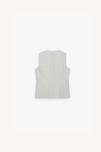 Gilet sans manches col v - Vert d'Eau