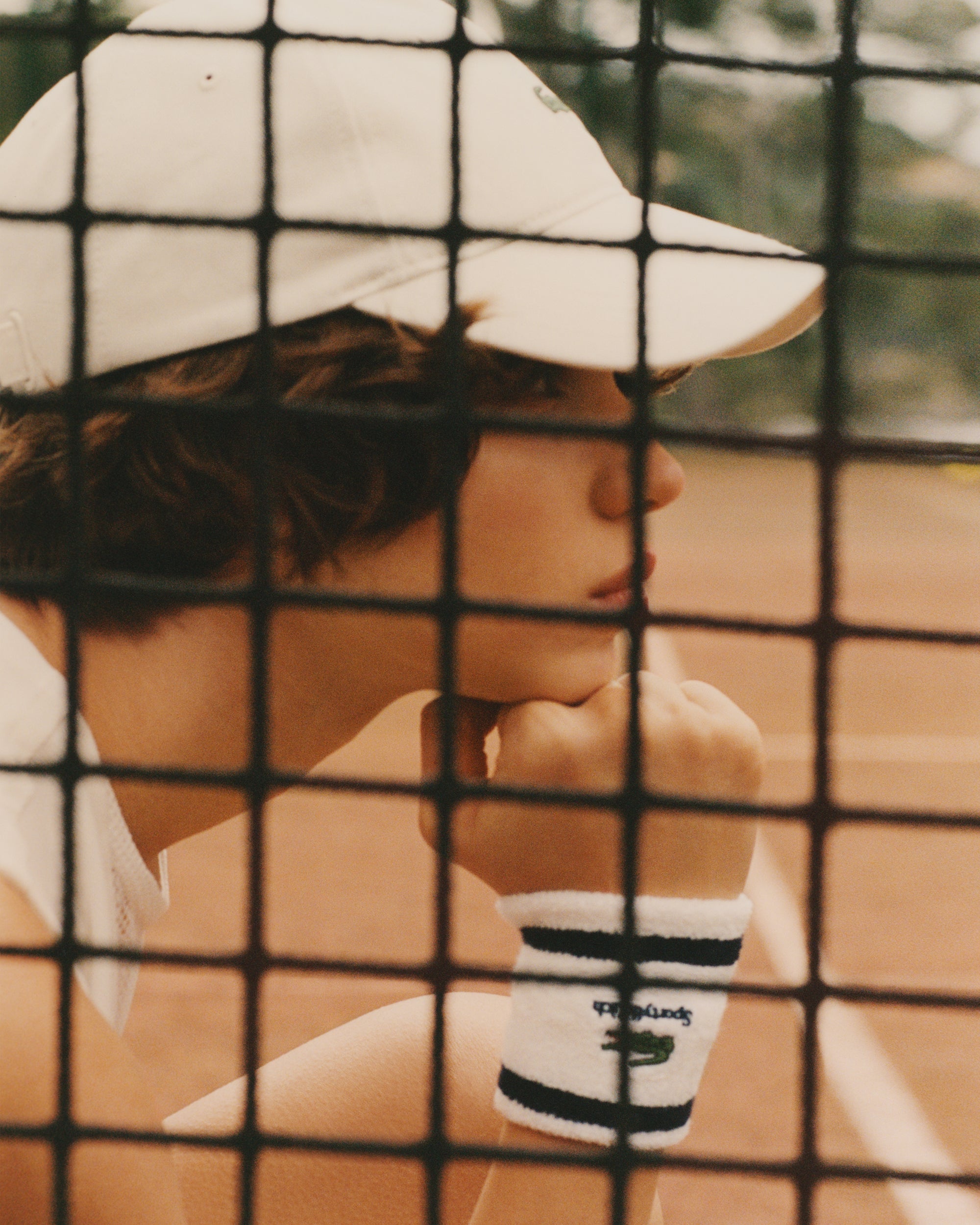 Casquette Lacoste Serif - Farine