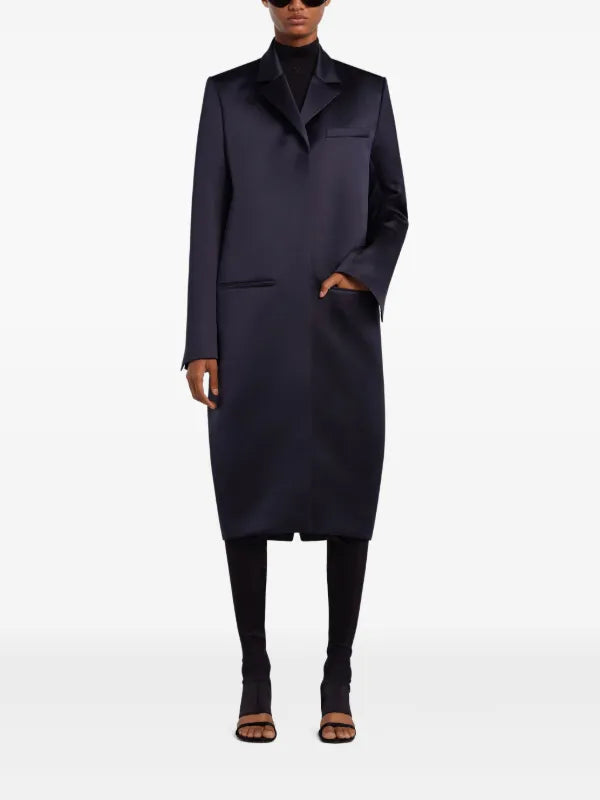 Manteau Héritage en satin - Abyss