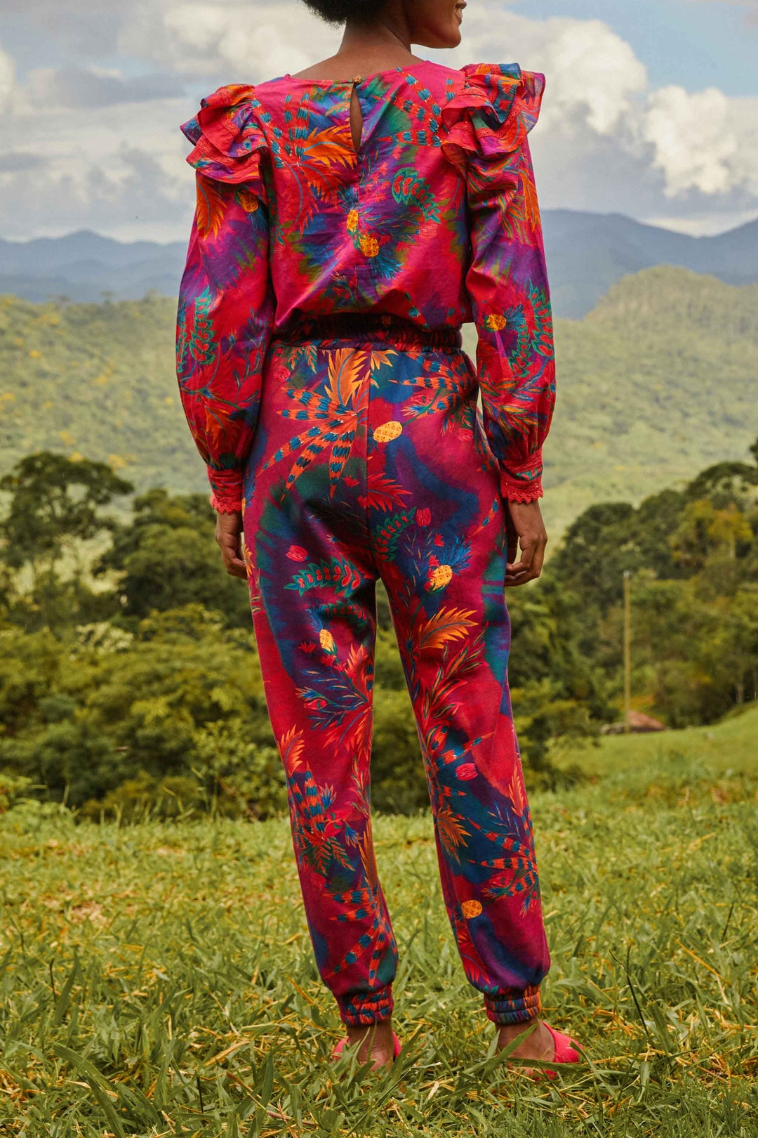 Blouse Tie Dye Forest - Rose