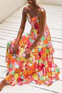 Robe longue Fruit Salad - Multicolore