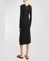 Cardigan long Cameron boutonné - Black