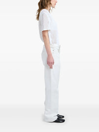 T-shirt Kimia en crochet - Off White