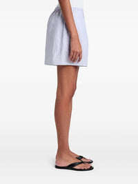 Short Jana à taille élastiquée en lin - Light Oxford Melange