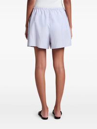 Short Jana à taille élastiquée en lin - Light Oxford Melange