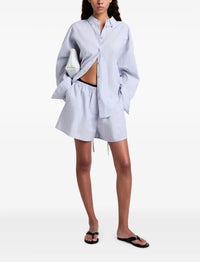 Chemise boutonnée en lin - Light Oxford Melange