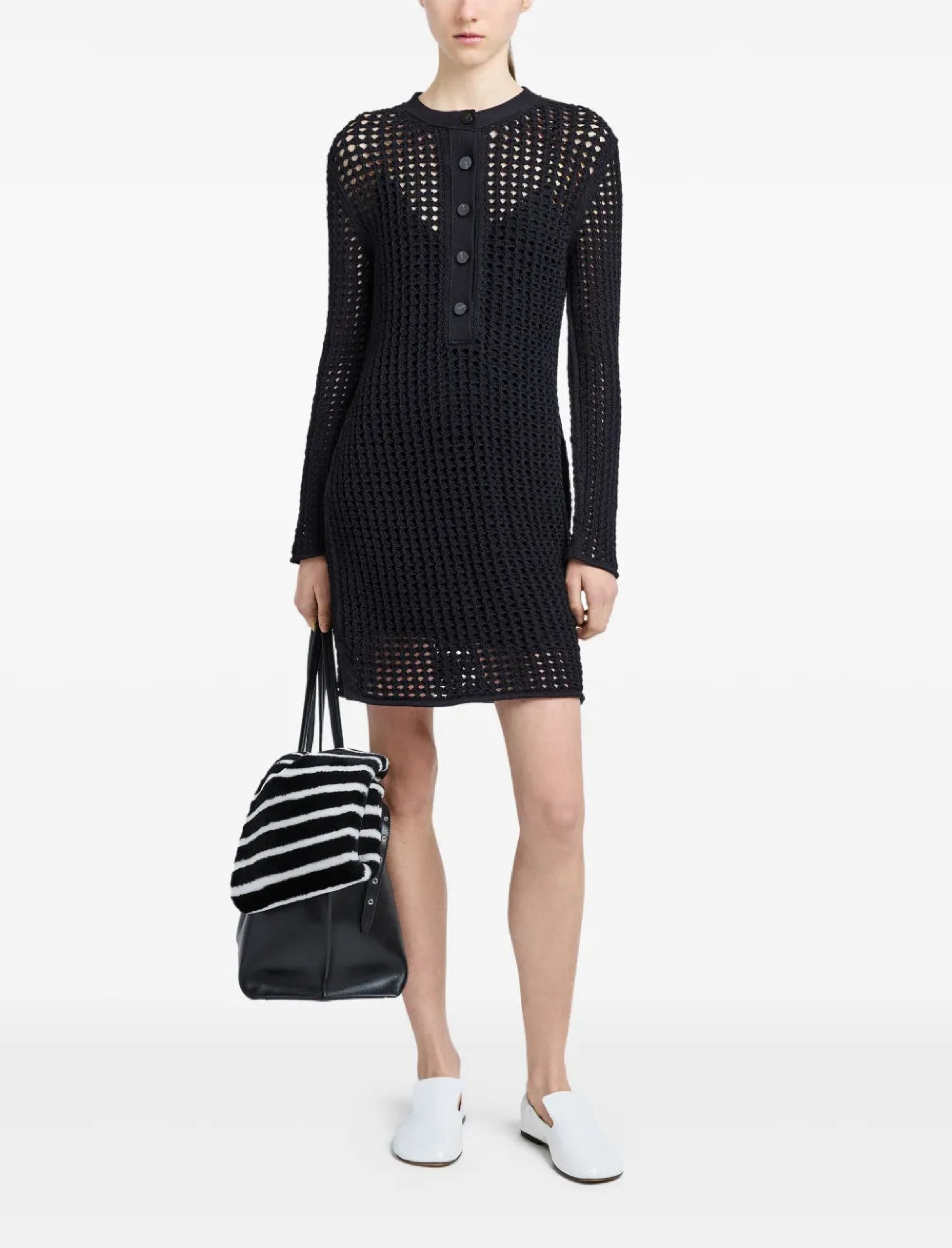 Robe Micah en crochet - Black