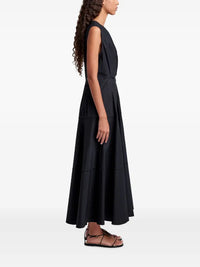 Robe Kailey en popeline extensible - Black
