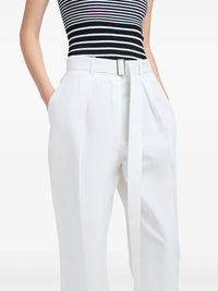Belted Vera trousers with darts - Navy