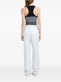 Belted Vera trousers with darts - Navy