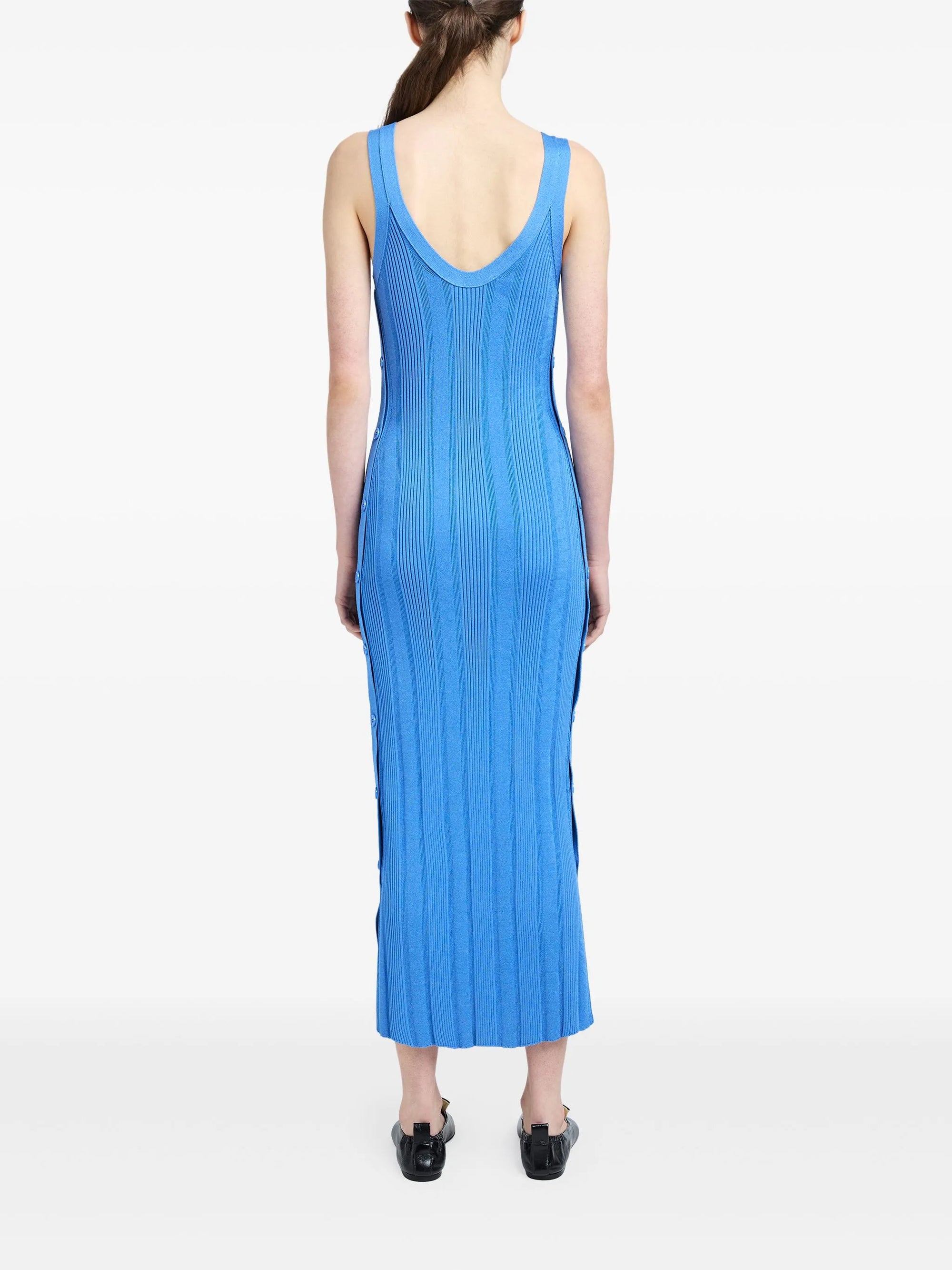 Ellis dress with mesh straps - Blue