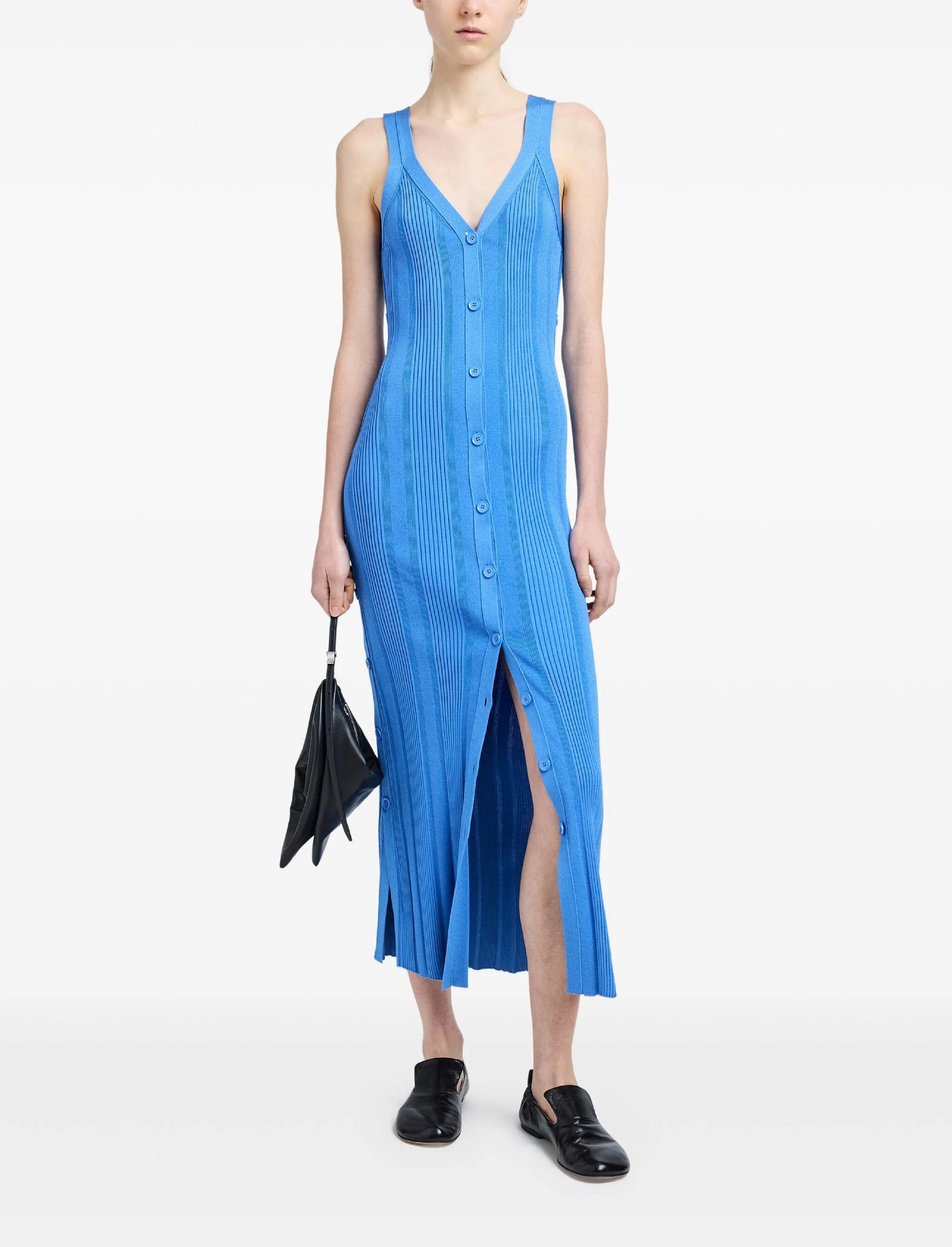 Ellis dress with mesh straps - Blue