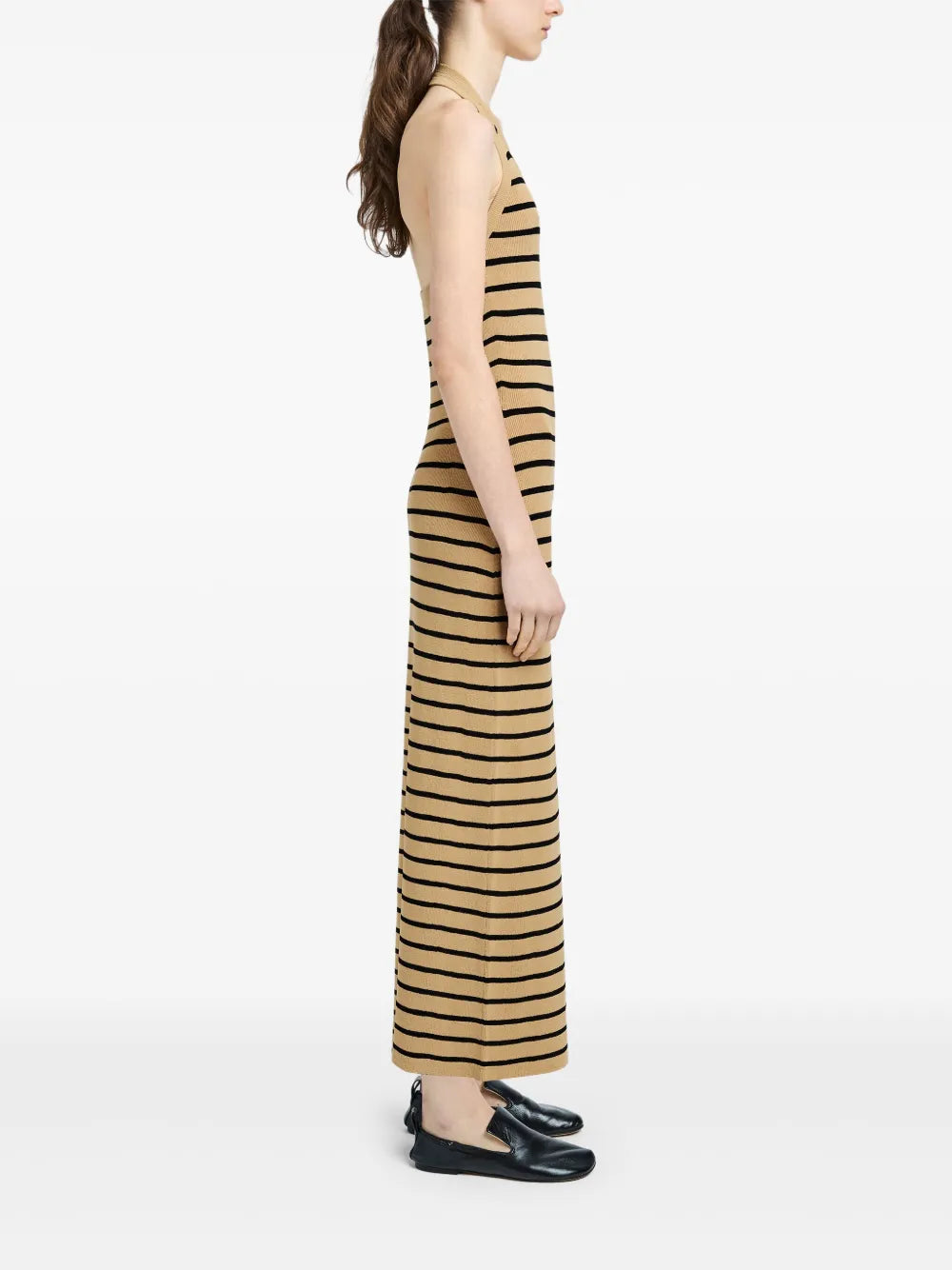 Robe Meryl à rayures - Khaki Multicolor