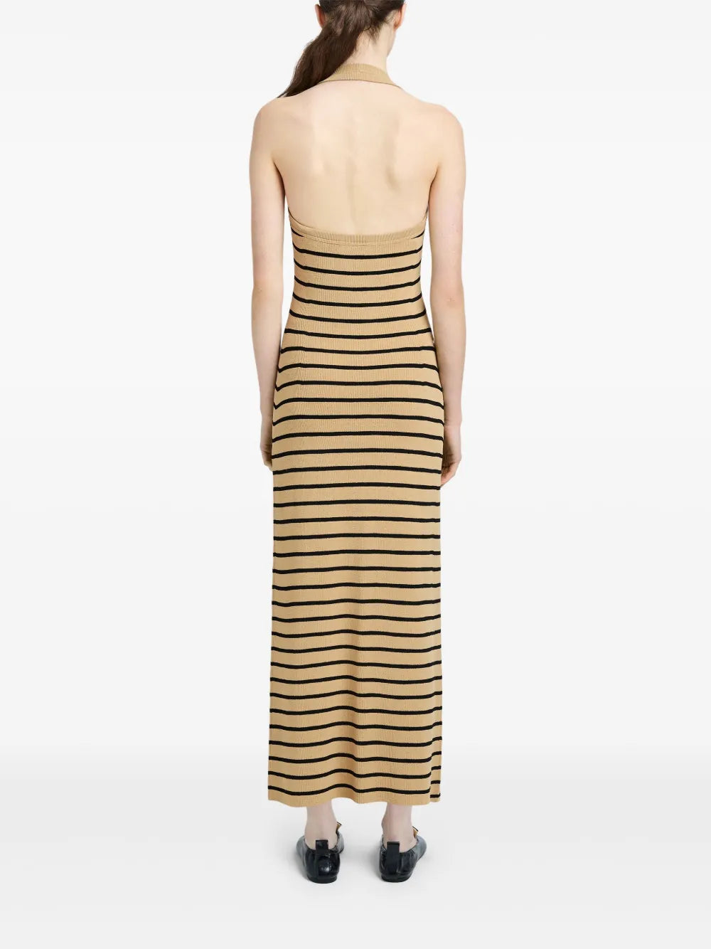 Robe Meryl à rayures - Khaki Multicolor