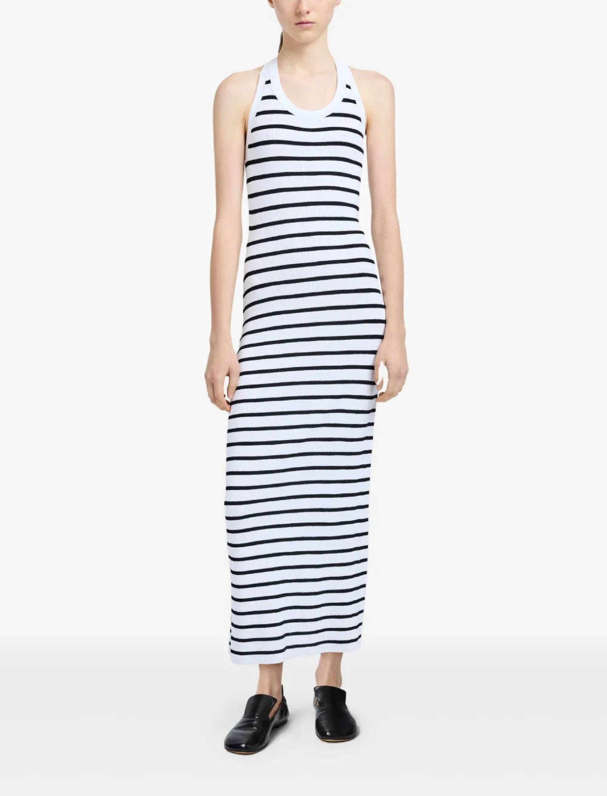 Meryl striped dress - White Multicolor