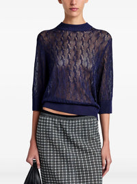 Pull Nicola à manches courtes tricoté - Dark Ink