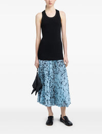 Printed Cecily midi skirt - Sky Blue Multicolor