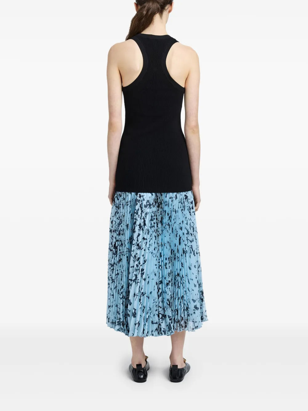 Printed Cecily midi skirt - Sky Blue Multicolor