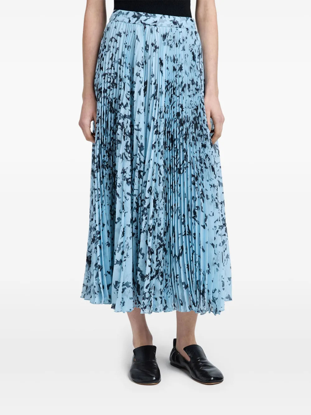 Printed Cecily midi skirt - Sky Blue Multicolor