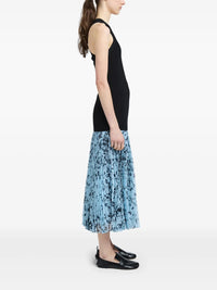 Printed Cecily midi skirt - Sky Blue Multicolor