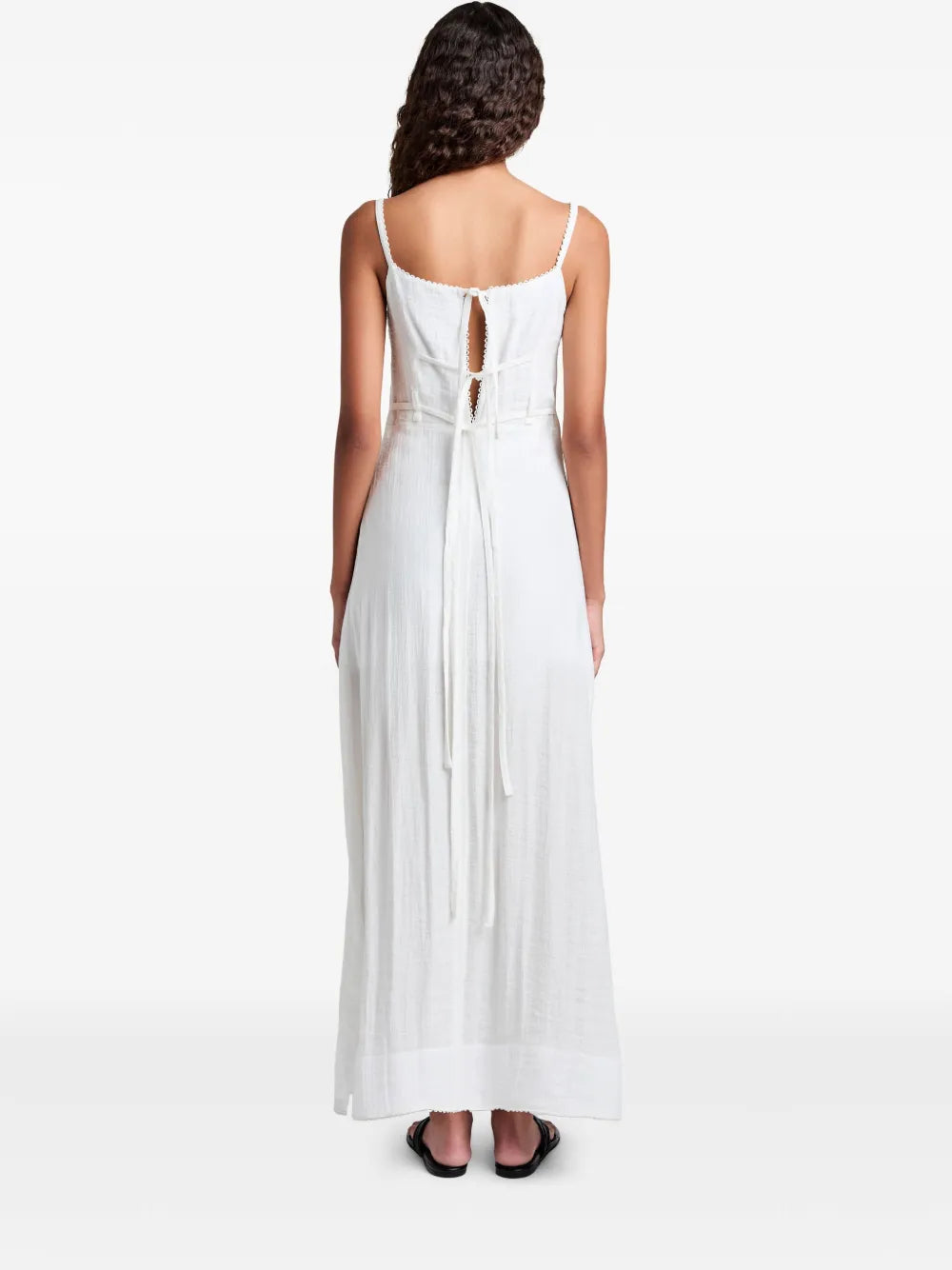 Robe Evelyn à bretteles fines - White