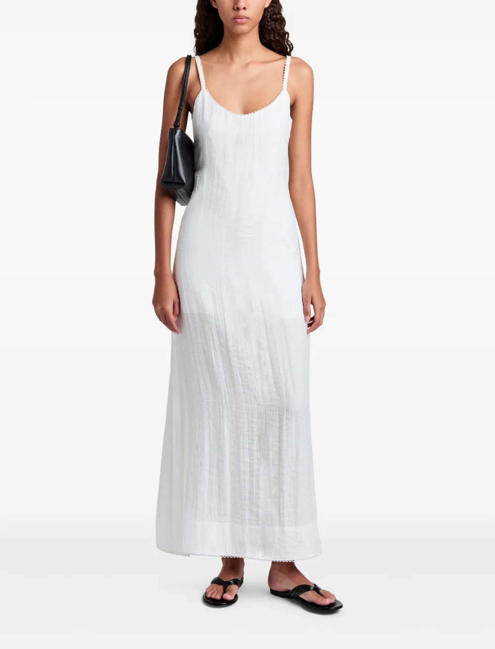 Robe Evelyn à bretteles fines - White