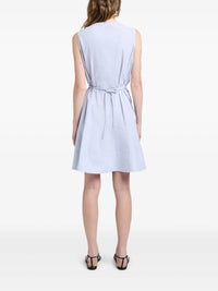Robe chemise Kenziz sans manches en lin - Light Oxford Melange