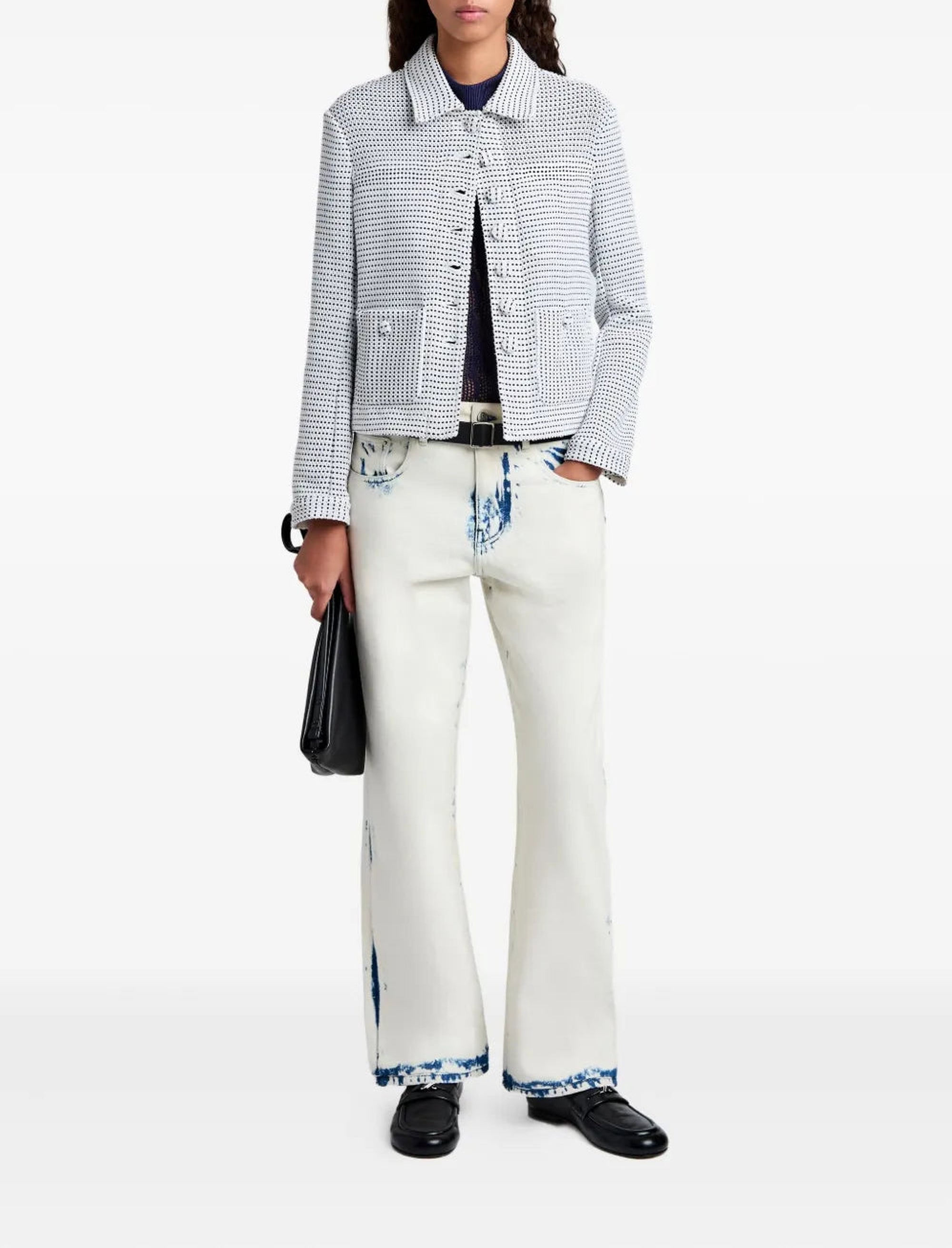 Veste Osler à poches en tweed - Off White