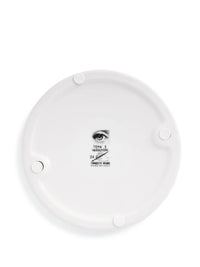 Tema e Variazioni n°24 round porcelain ashtray - Black & White