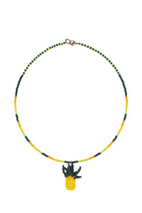 Pineapple pearl necklace - Green