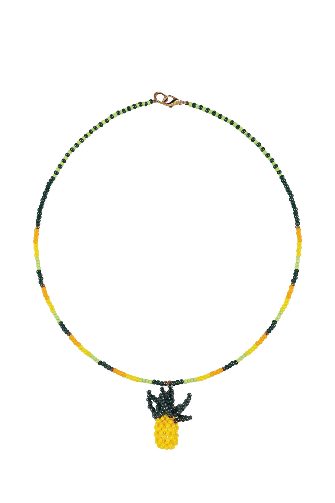 Pineapple pearl necklace - Green