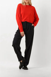 Pull Valérie en laine - Coquelicot