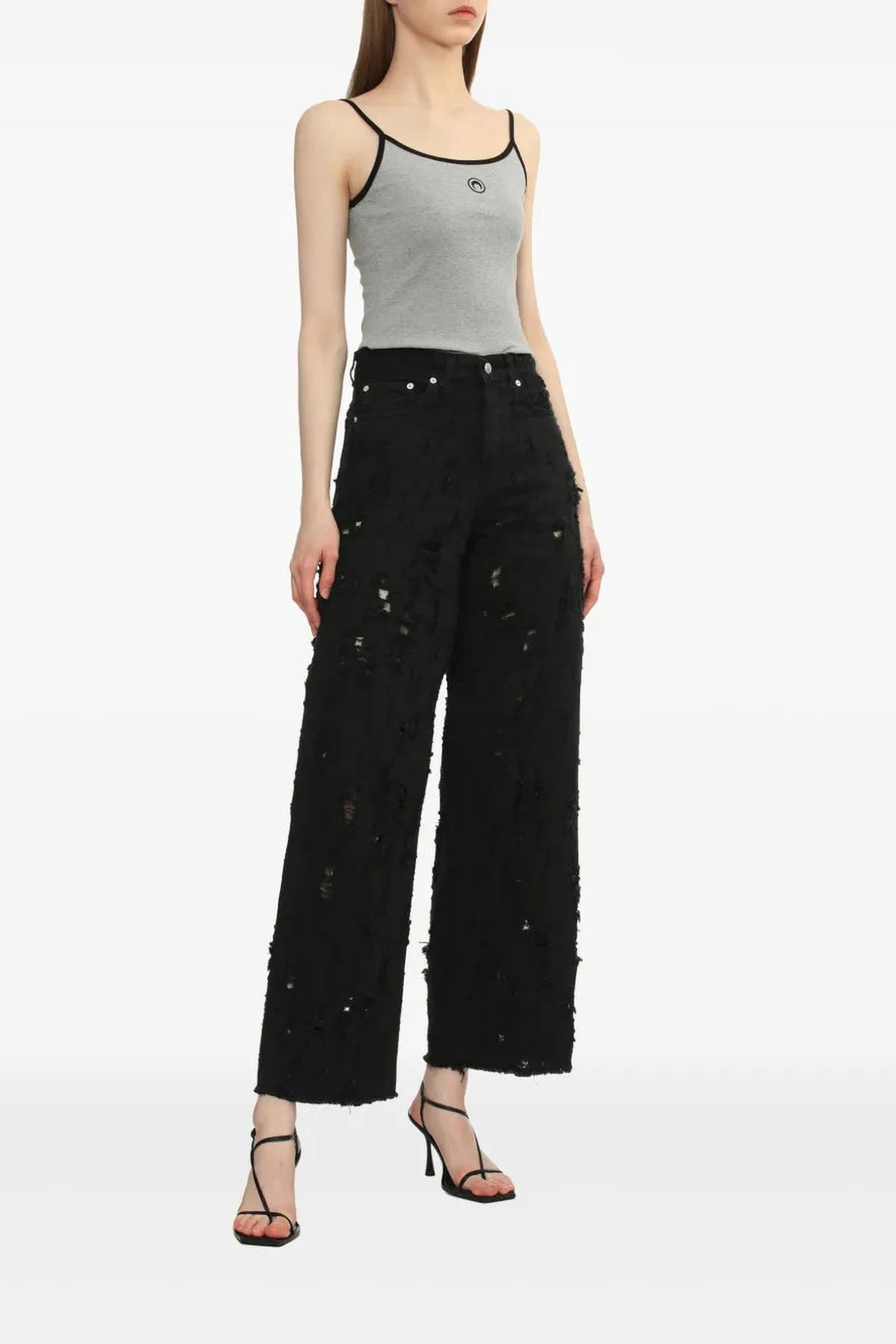 Top Moon en coton - Grey