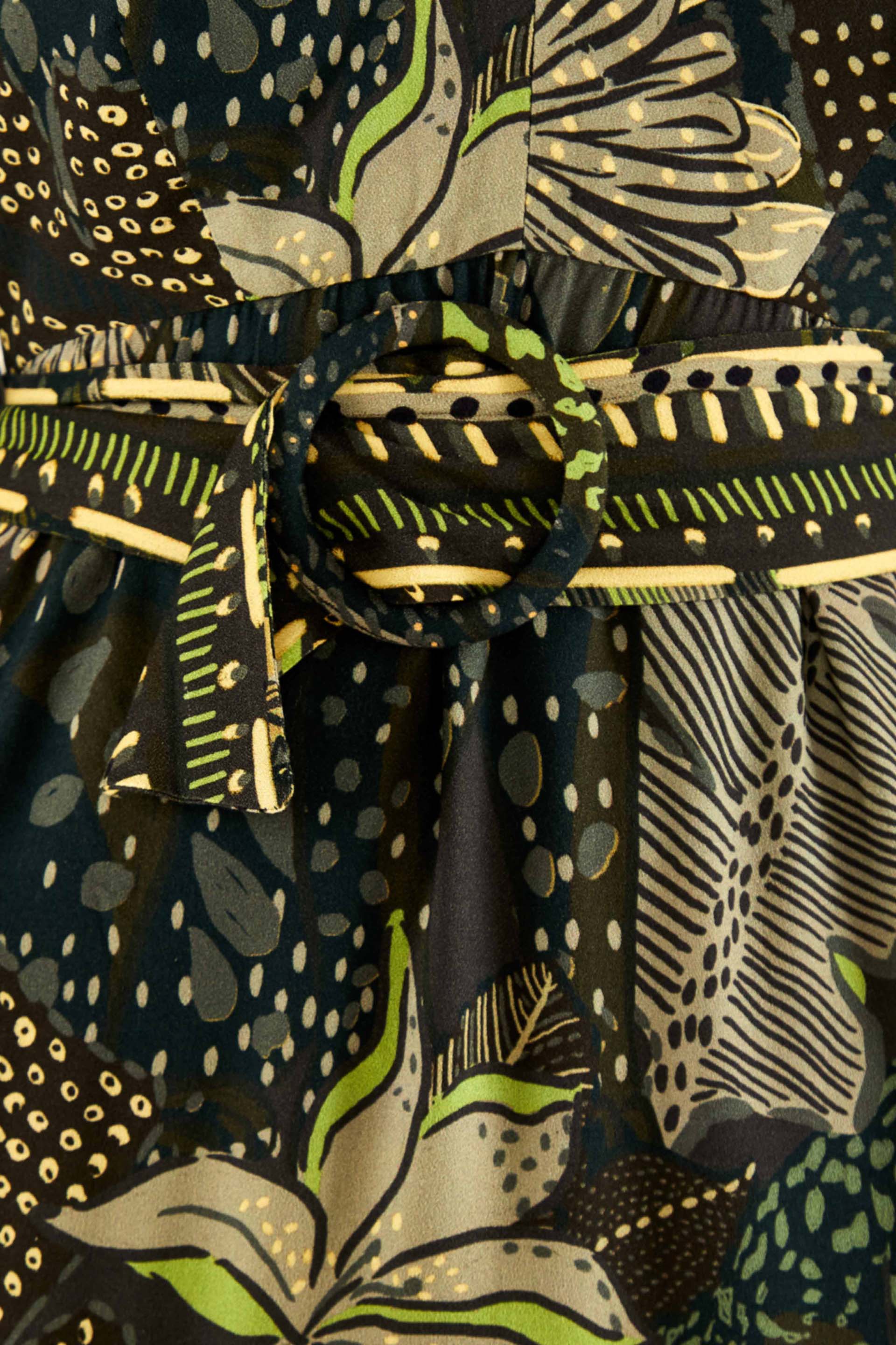 Robe longue Léopard cool - Vert