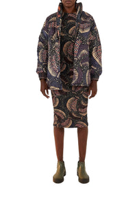 Wild Bananas Jersey midi dress - Black