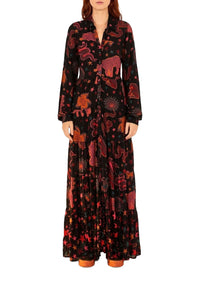 Animal Sky maxi dress - Black