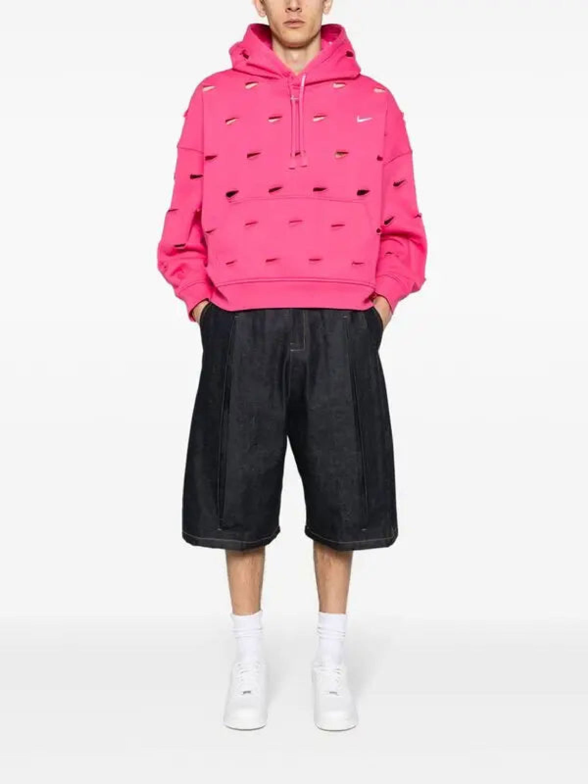 50€ / 11 sold //11 QTY / ST100%   Sweat à capuche Swoosh Nike x Jacquemus - Dark Pink