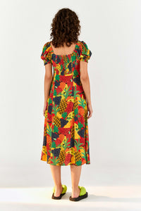 Robe midi Fruit Salad - Multicolore