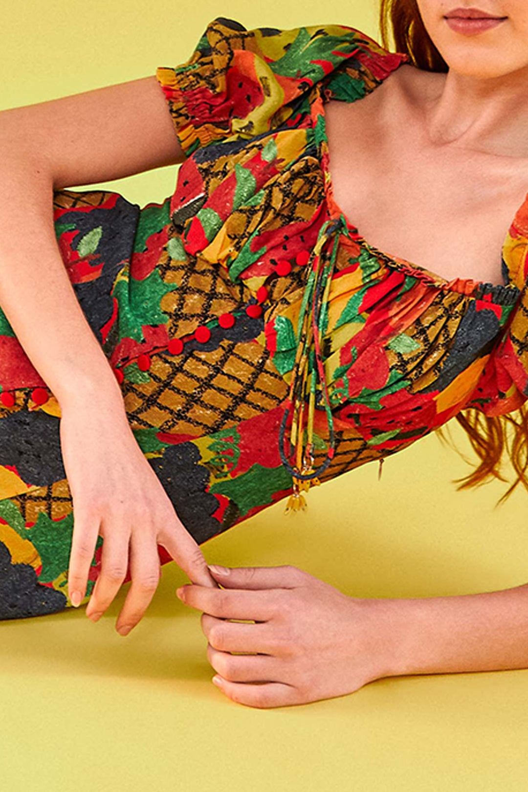 Robe midi Fruit Salad - Multicolore